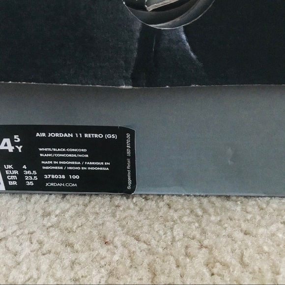 Nike Air Jordan Retro 11 Concords Size 6 New - Picture 2 of 10